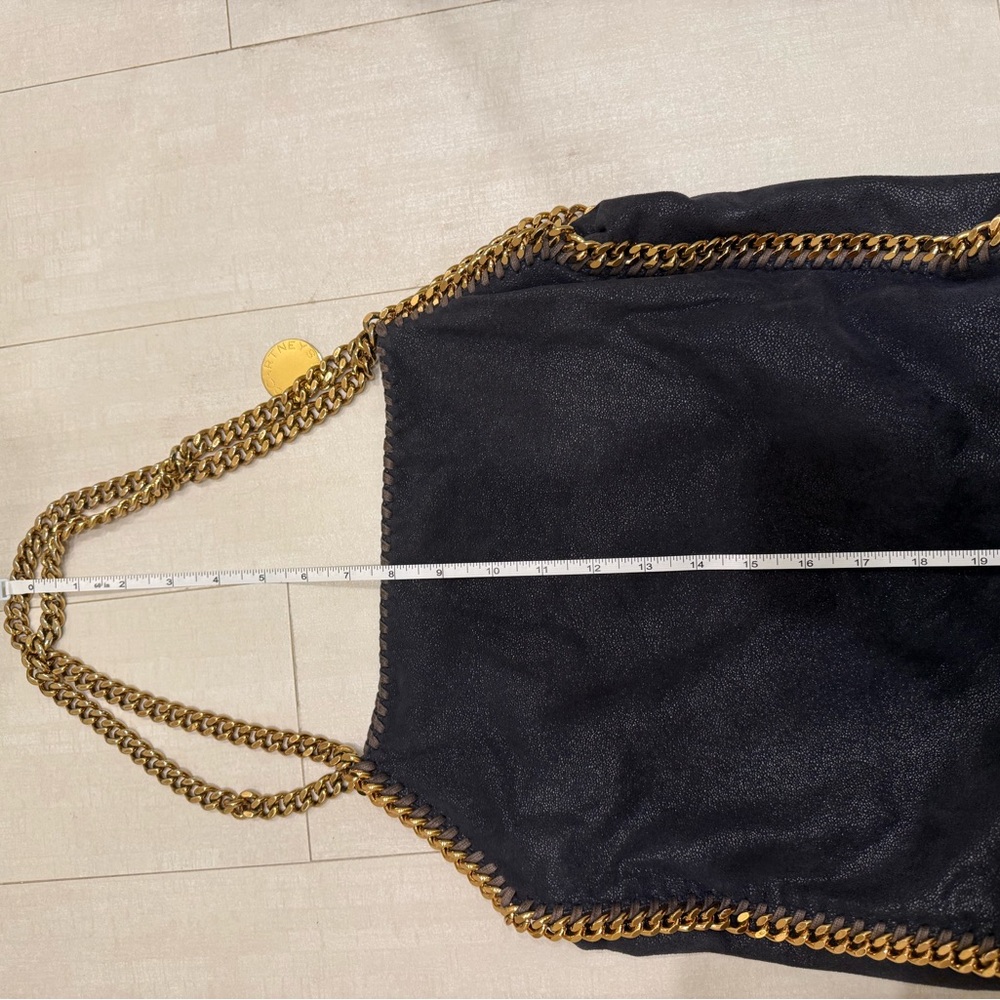 Stella McCartney Navy Falabella Bag with Gold Chain - Picture 12 of 12